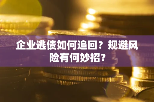 武汉企业逃债如何追回？规避风险有何妙招？