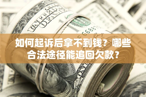 武汉如何起诉后拿不到钱？哪些合法途径能追回欠款？