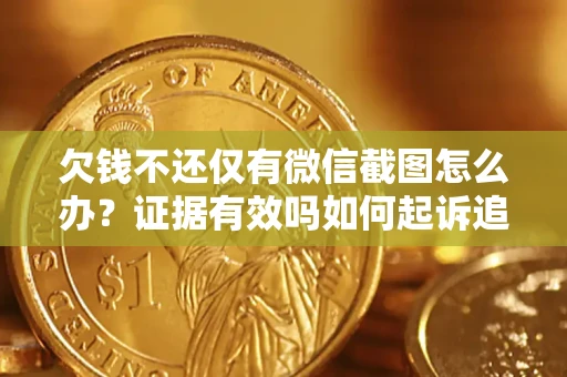 武汉欠钱不还仅有微信截图怎么办？证据有效吗如何起诉追回欠款？
