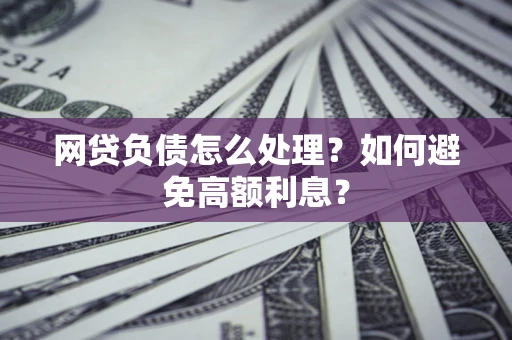武汉网贷负债怎么处理？如何避免高额利息？