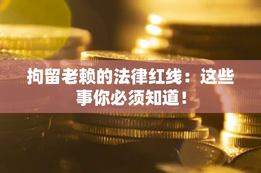 武汉拘留老赖的法律红线：这些事你必须知道！