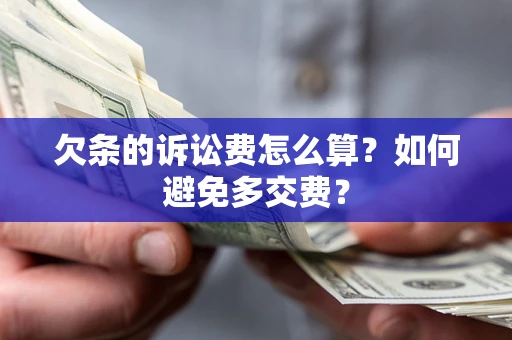 武汉欠条的诉讼费怎么算？如何避免多交费？