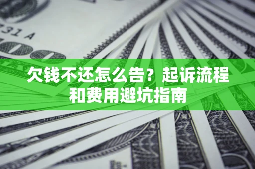 武汉欠钱不还怎么告?起诉流程和费用避坑指南 武汉欠钱不还怎么告?起诉流程和费用避坑指南