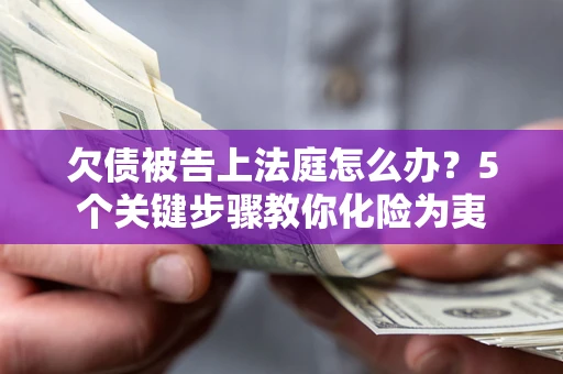武汉欠债被告上法庭怎么办？5个关键步骤教你化险为夷