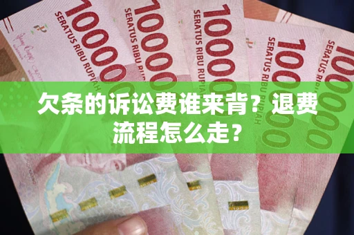 武汉欠条的诉讼费谁来背？退费流程怎么走？